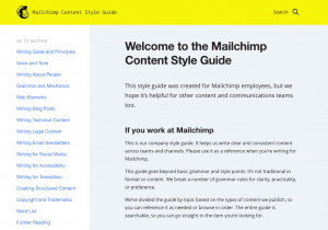 The Mailchimp style guide